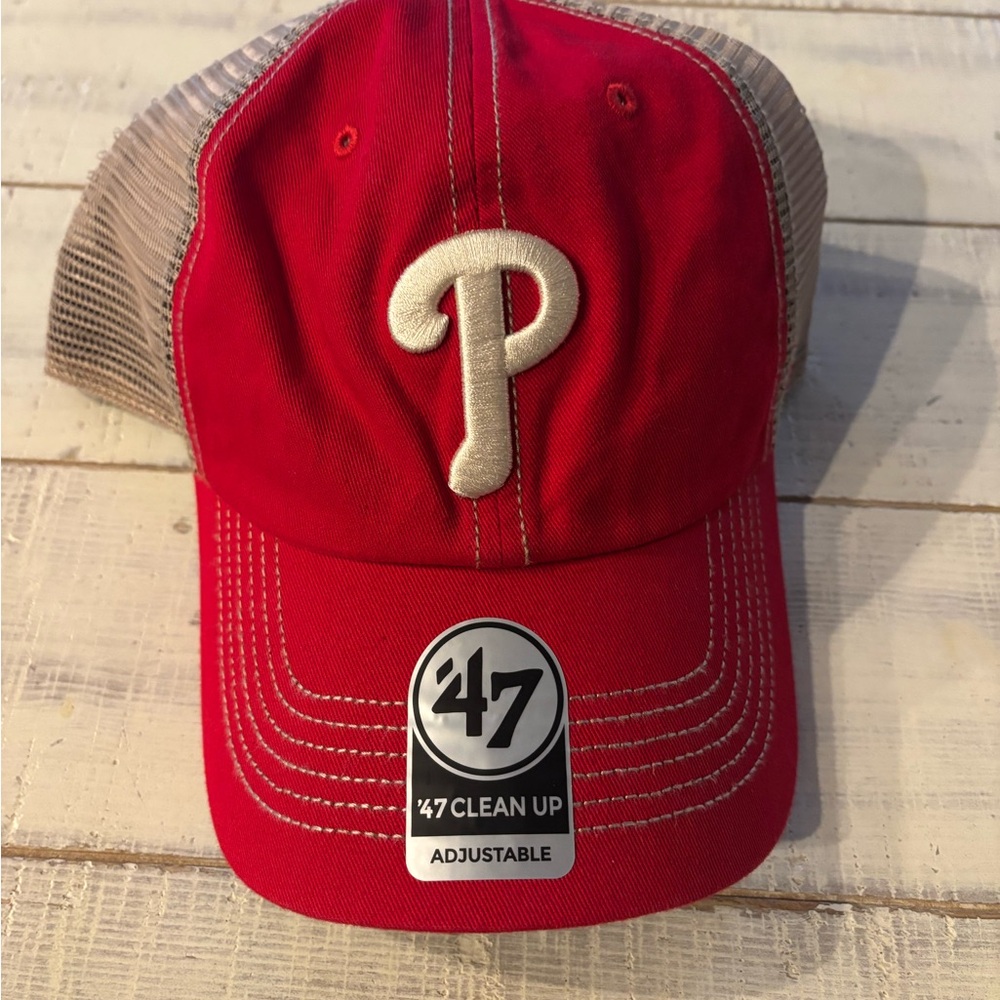 '47 Red and Tan Cap with Philadelphia Phillies Logo